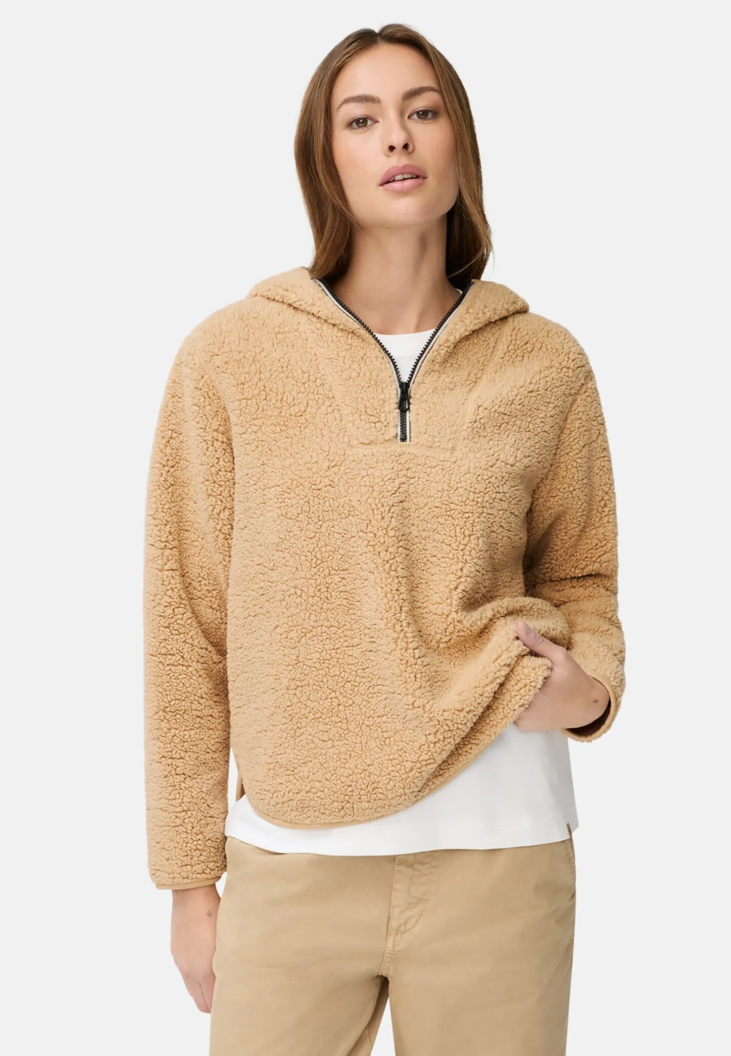 Kapuzenpullover aus Teddyfleece