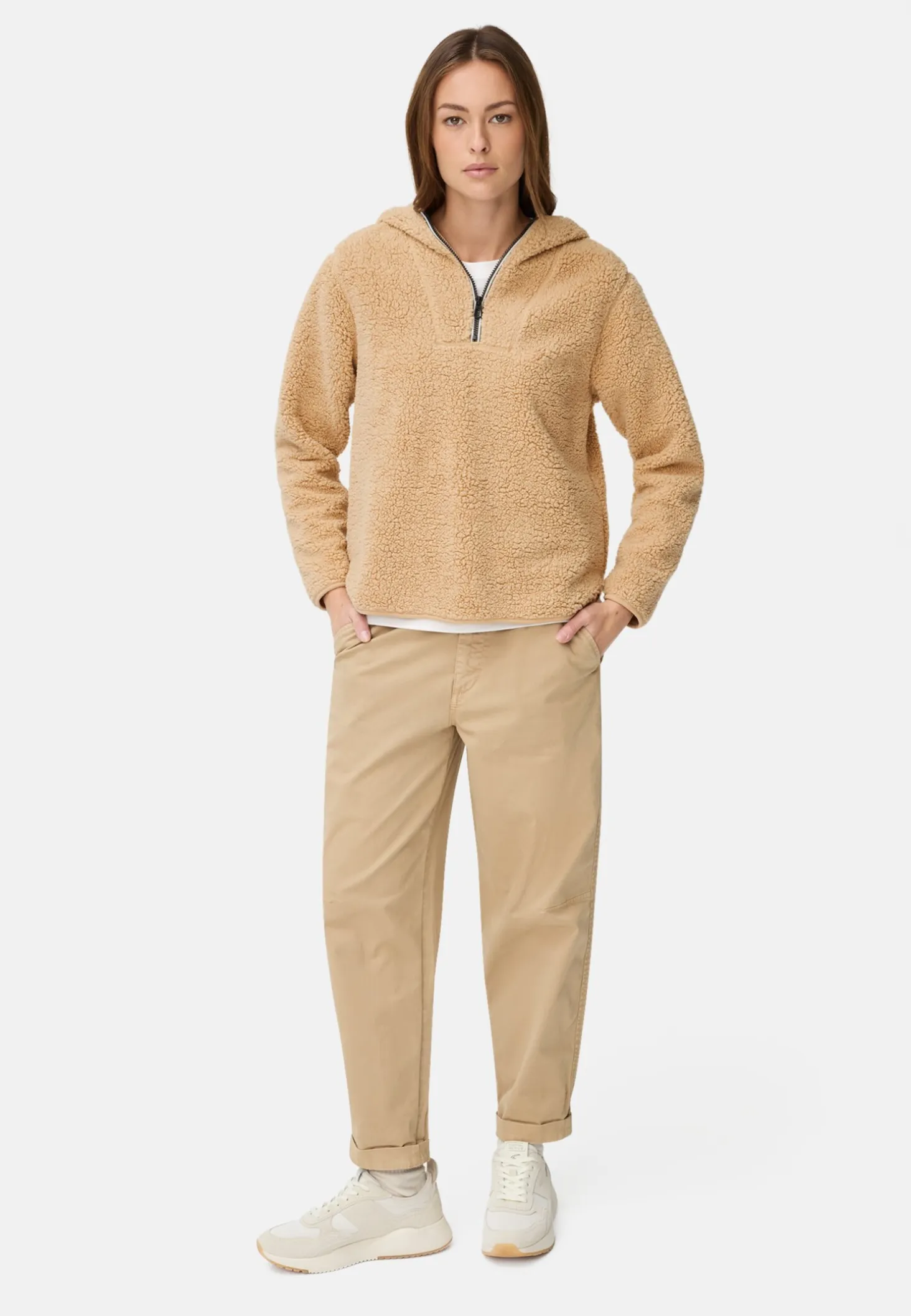 Kapuzenpullover aus Teddyfleece
