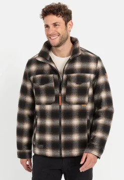 Karierter Blouson mit einem Reißverschluss