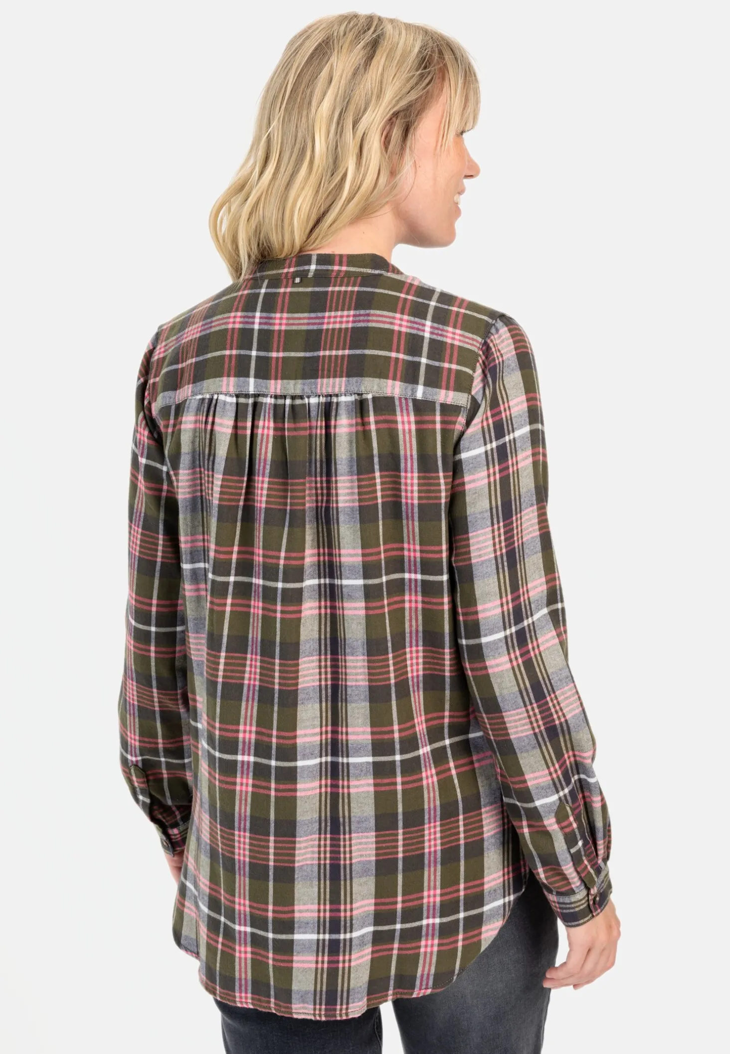 Karobluse mit Stehkragen