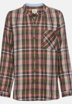 Karobluse mit Stehkragen