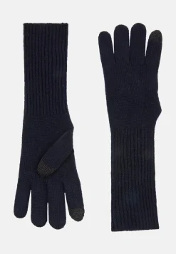 Kaschmirhandschuhe mit Rippenstruktur