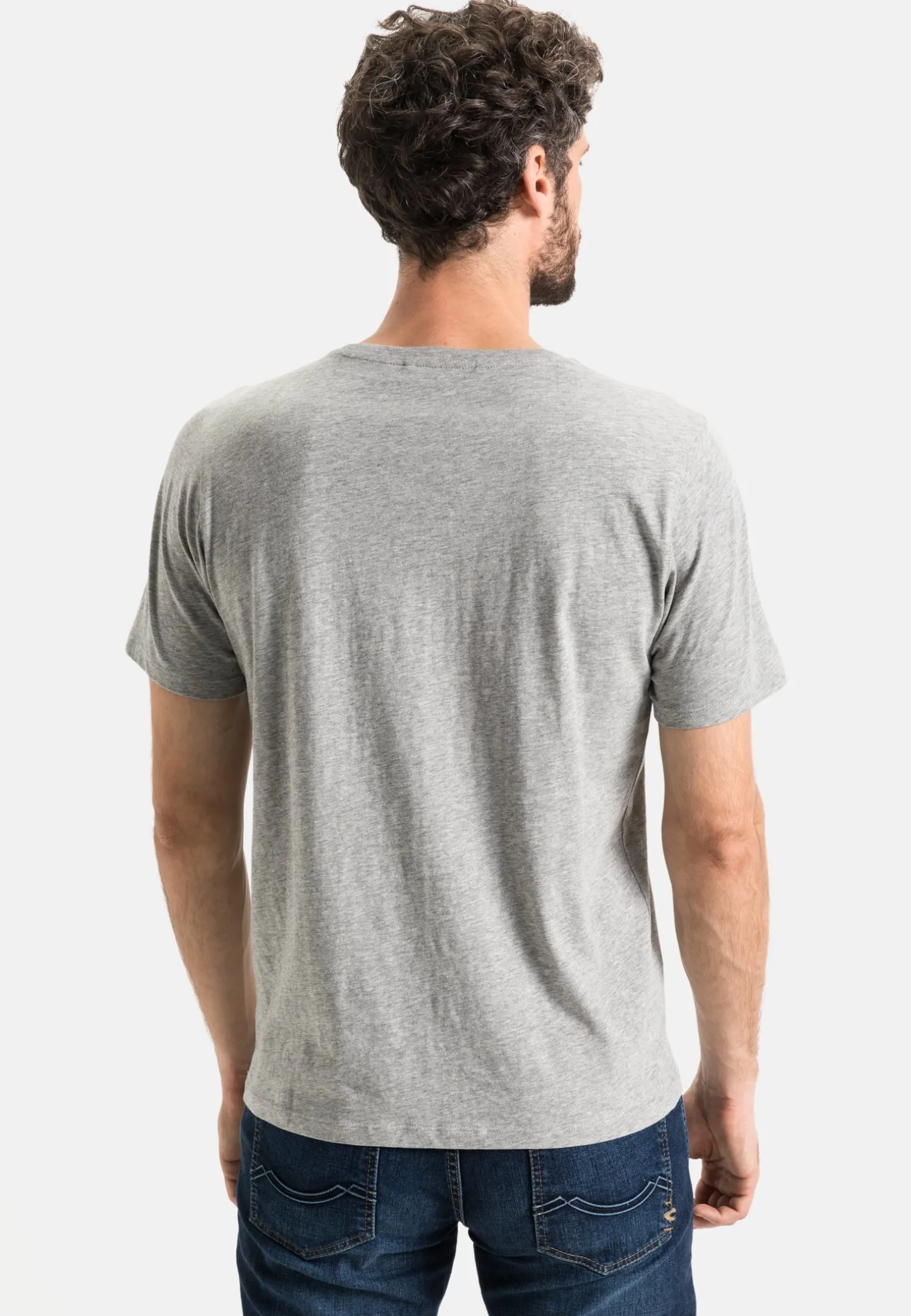 Kurzarm Basic T-Shirt aus reiner Baumwolle
