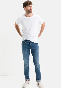 Kurzarm Basic T-Shirt aus reiner Baumwolle