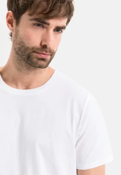 Kurzarm Basic T-Shirt aus reiner Baumwolle