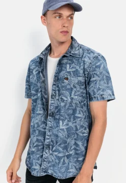 Kurzarm Hemd mit Allover-Print