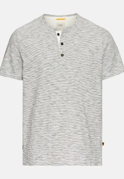 Kurzarm Henley aus reiner Baumwolle