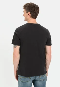 Kurzarm Henley aus reiner Baumwolle