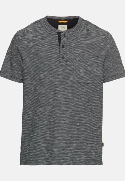 Kurzarm Henley aus reiner Baumwolle
