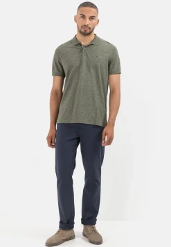 Kurzarm Poloshirt aus Baumwollmix
