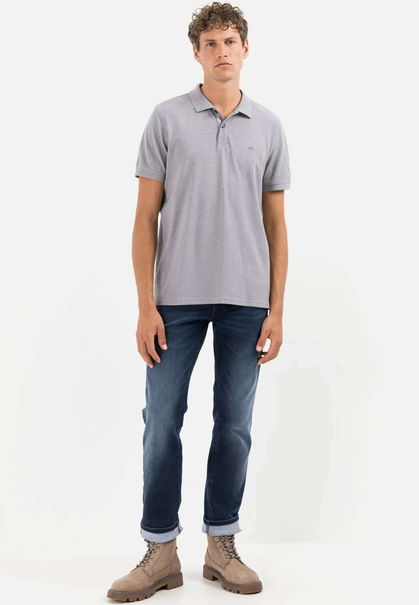 Kurzarm Poloshirt aus Baumwollmix