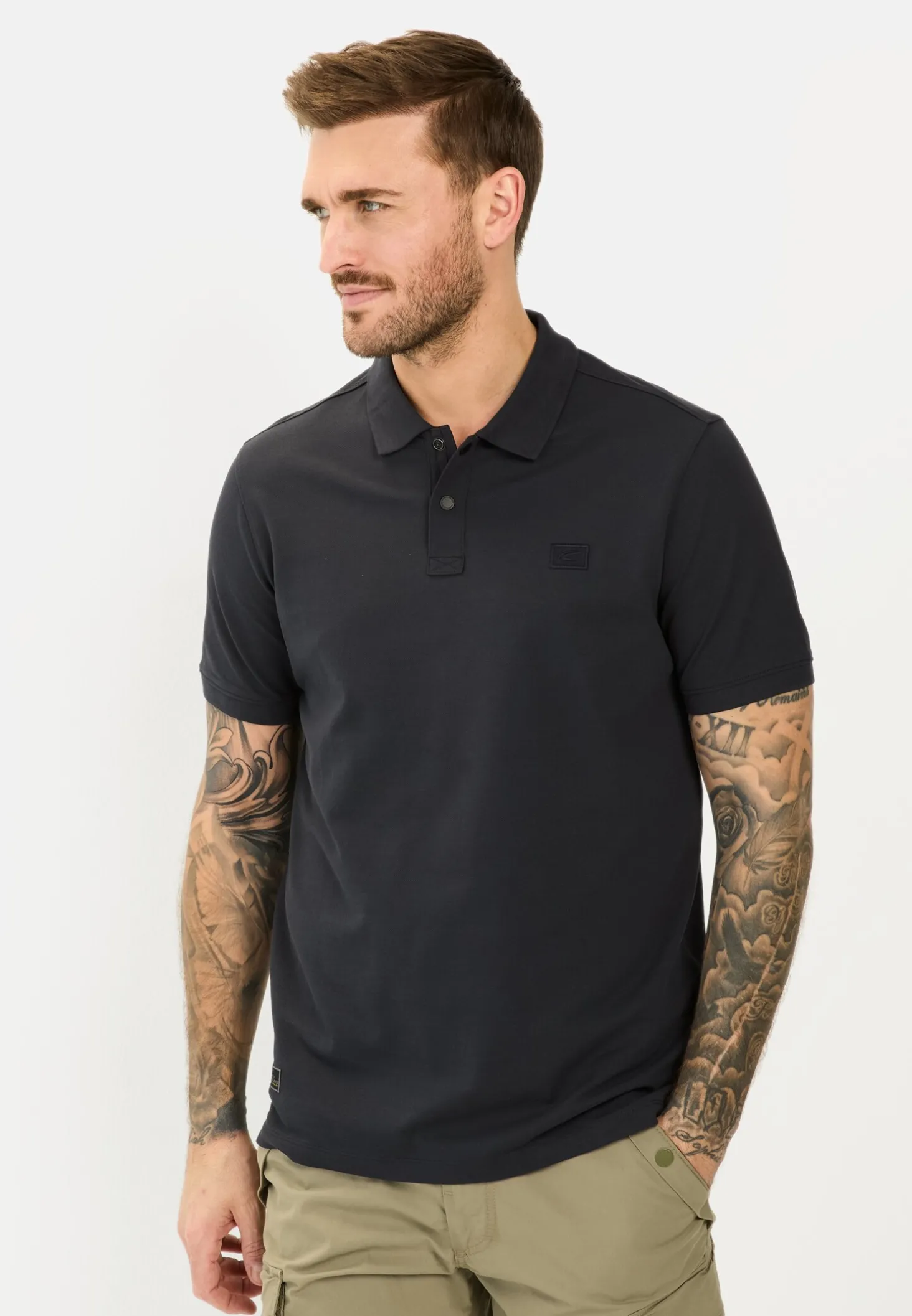 Kurzarm Poloshirt aus einem Baumwollmix