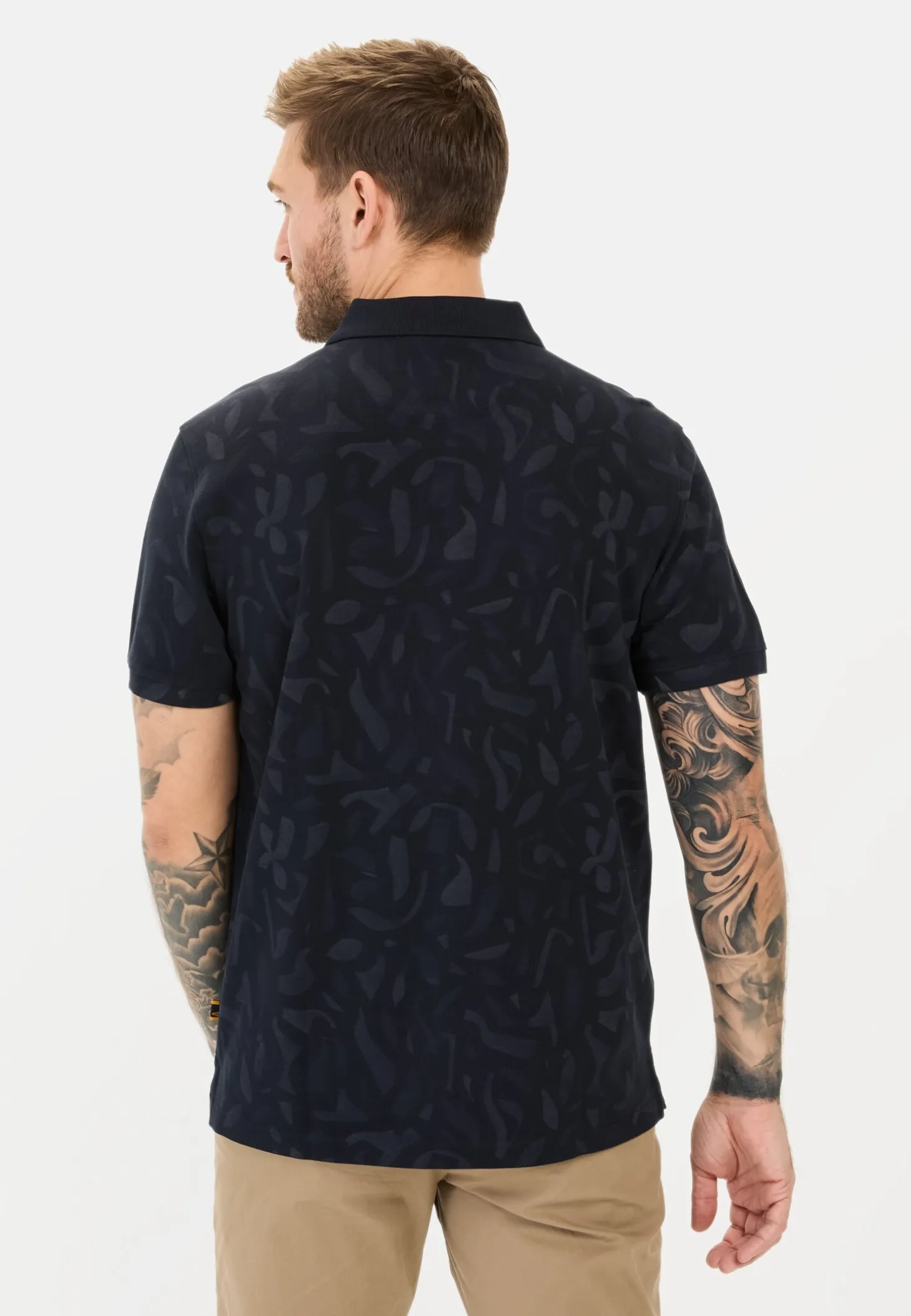Kurzarm Poloshirt aus reiner Baumwolle