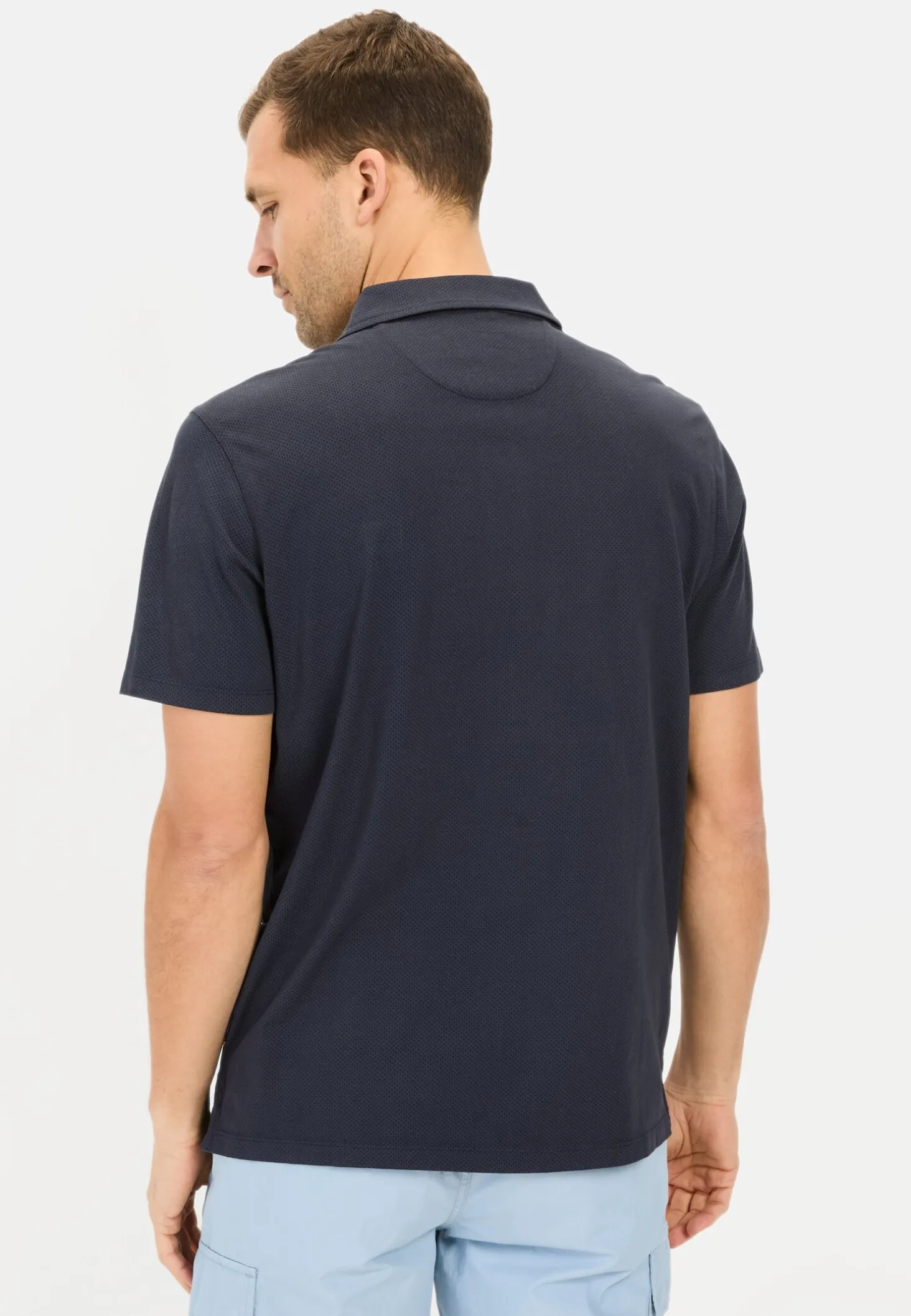 Kurzarm Poloshirt aus reiner Baumwolle