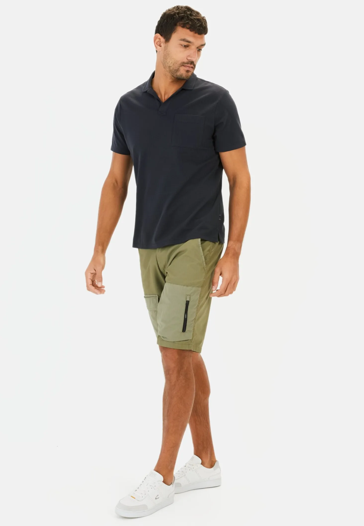 Kurzarm Poloshirt mit Brusttasche