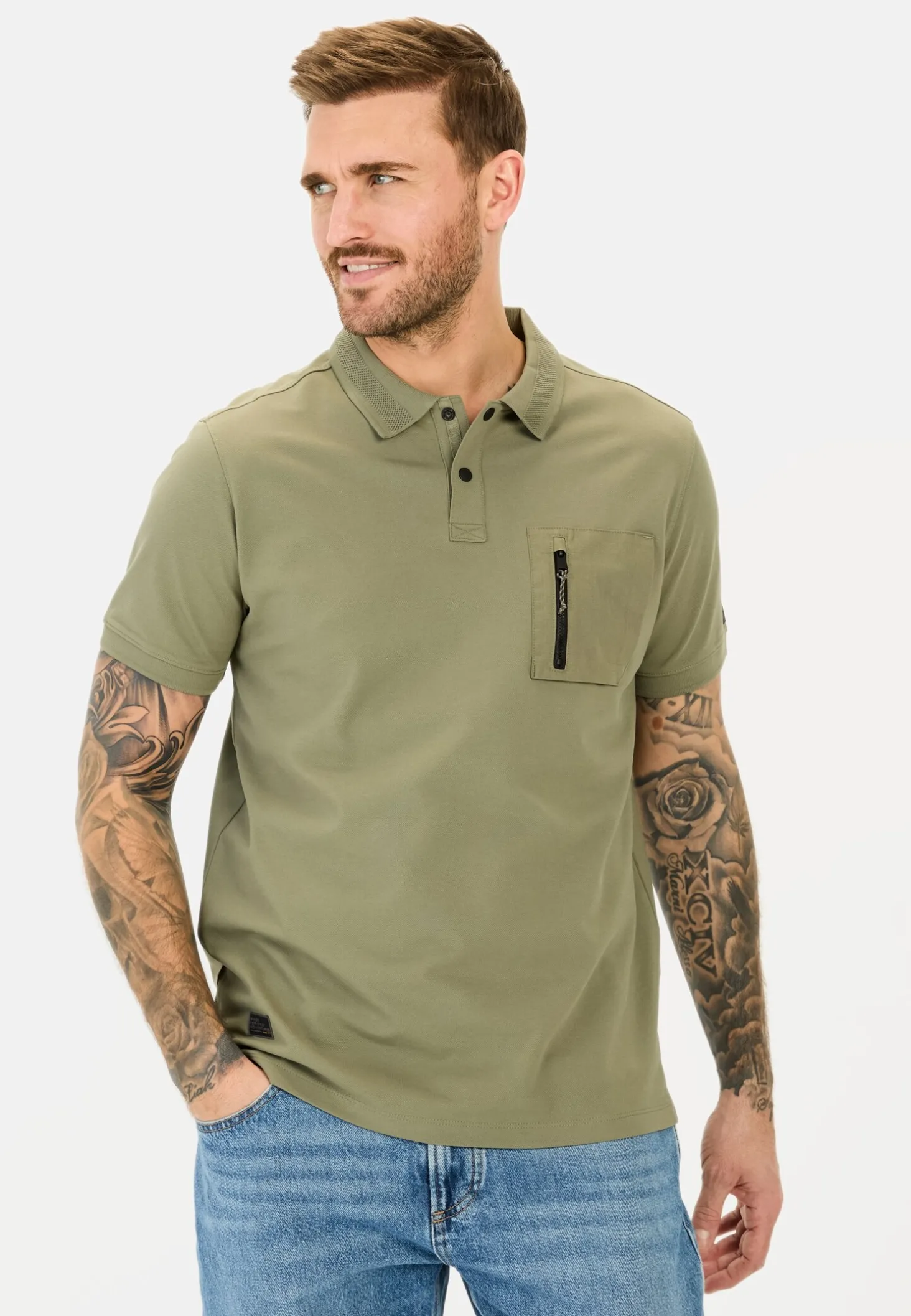 Kurzarm Poloshirt mit Cooling Effekt