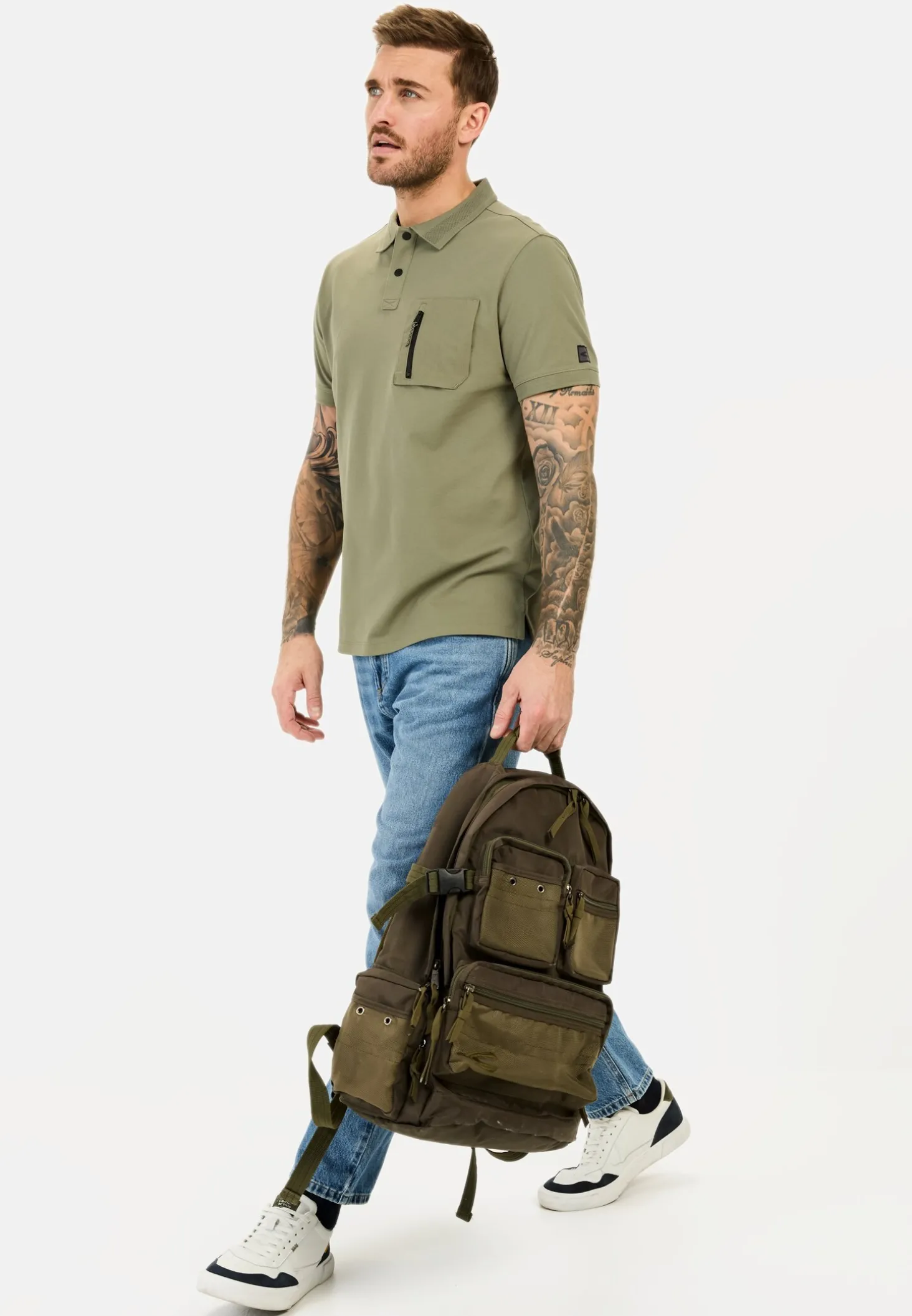 Kurzarm Poloshirt mit Cooling Effekt