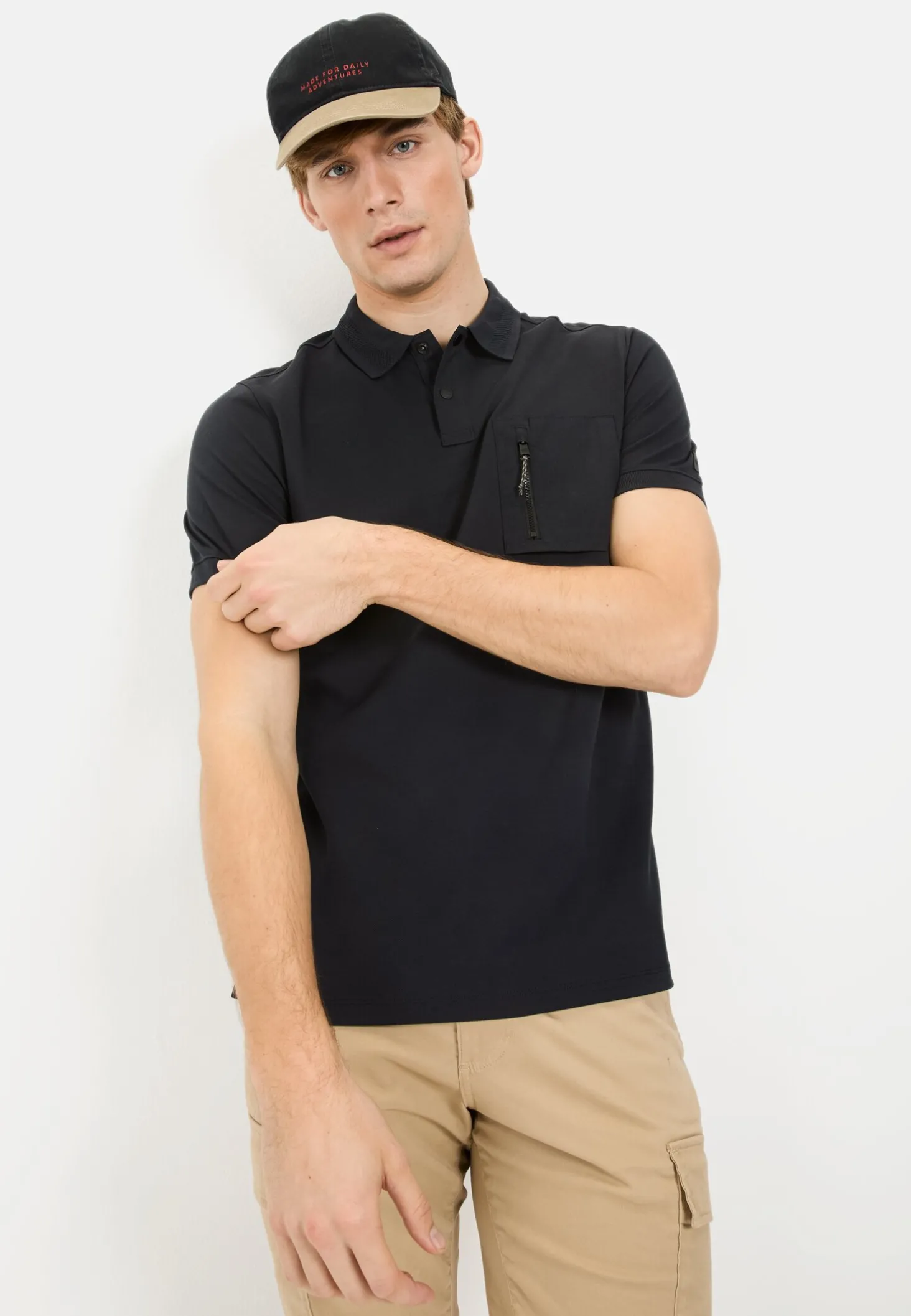 Kurzarm Poloshirt mit Cooling Effekt