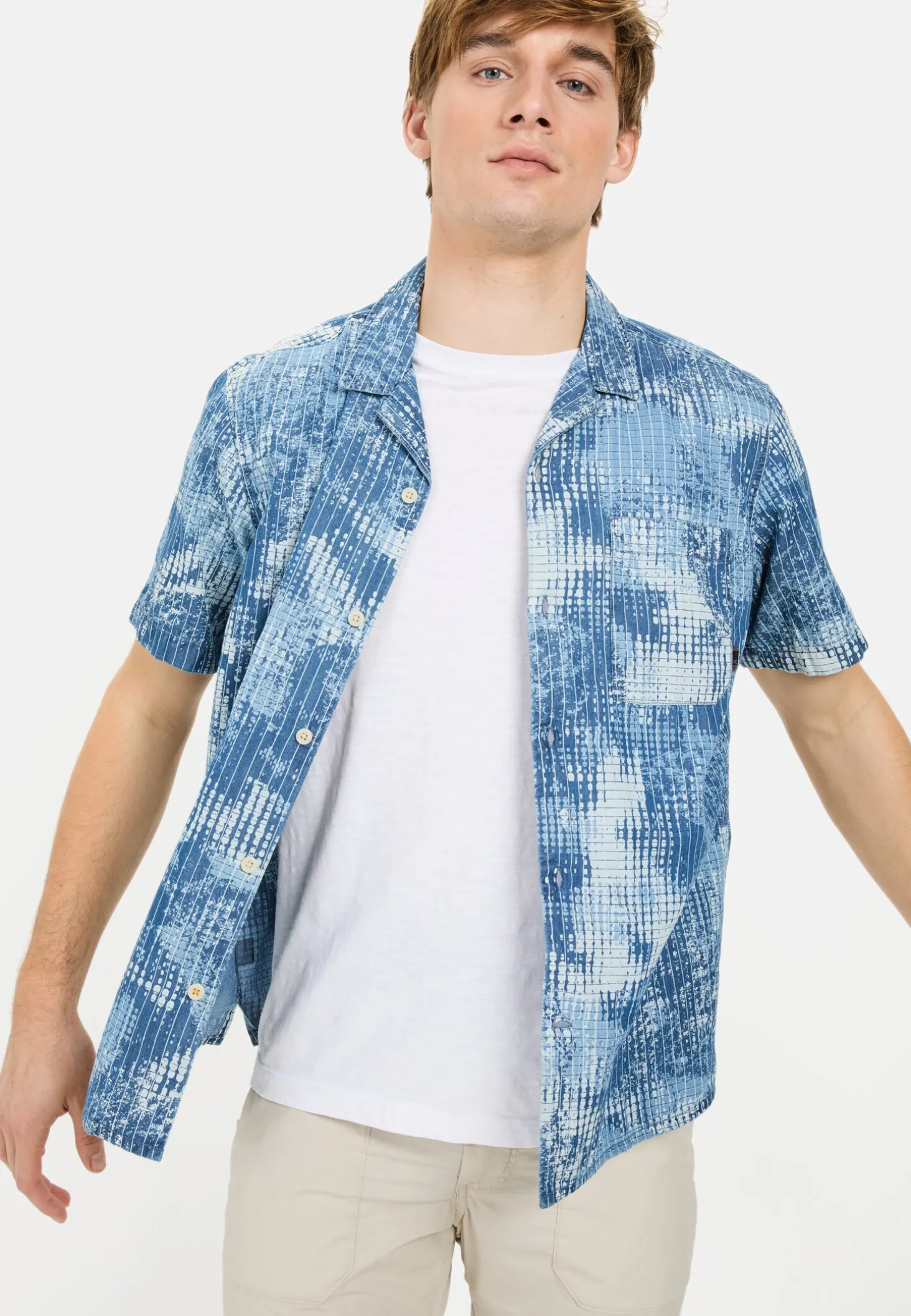 Kurzarmhemd mit Allover-Print