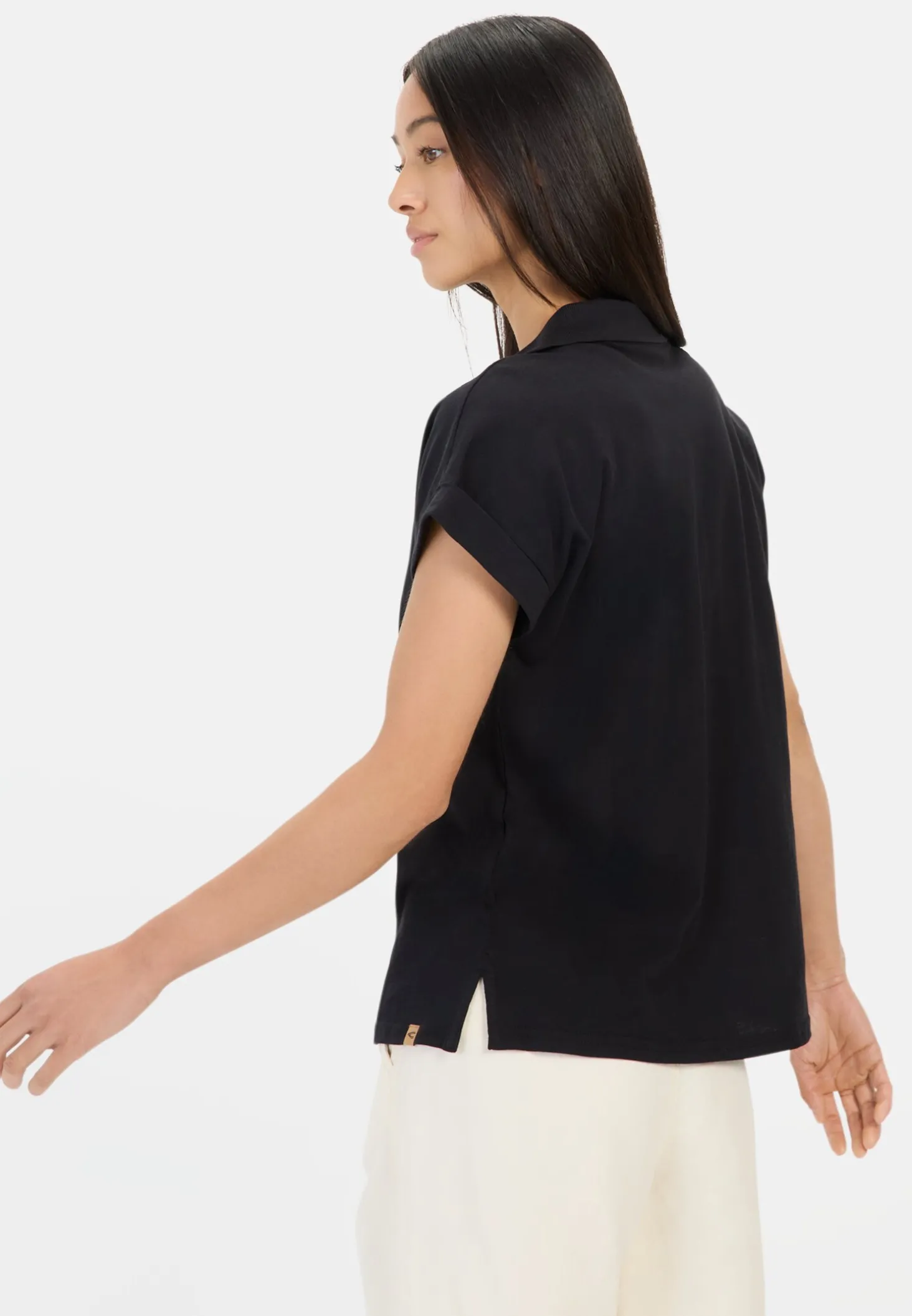 Kurzarmshirt mit Polokragen