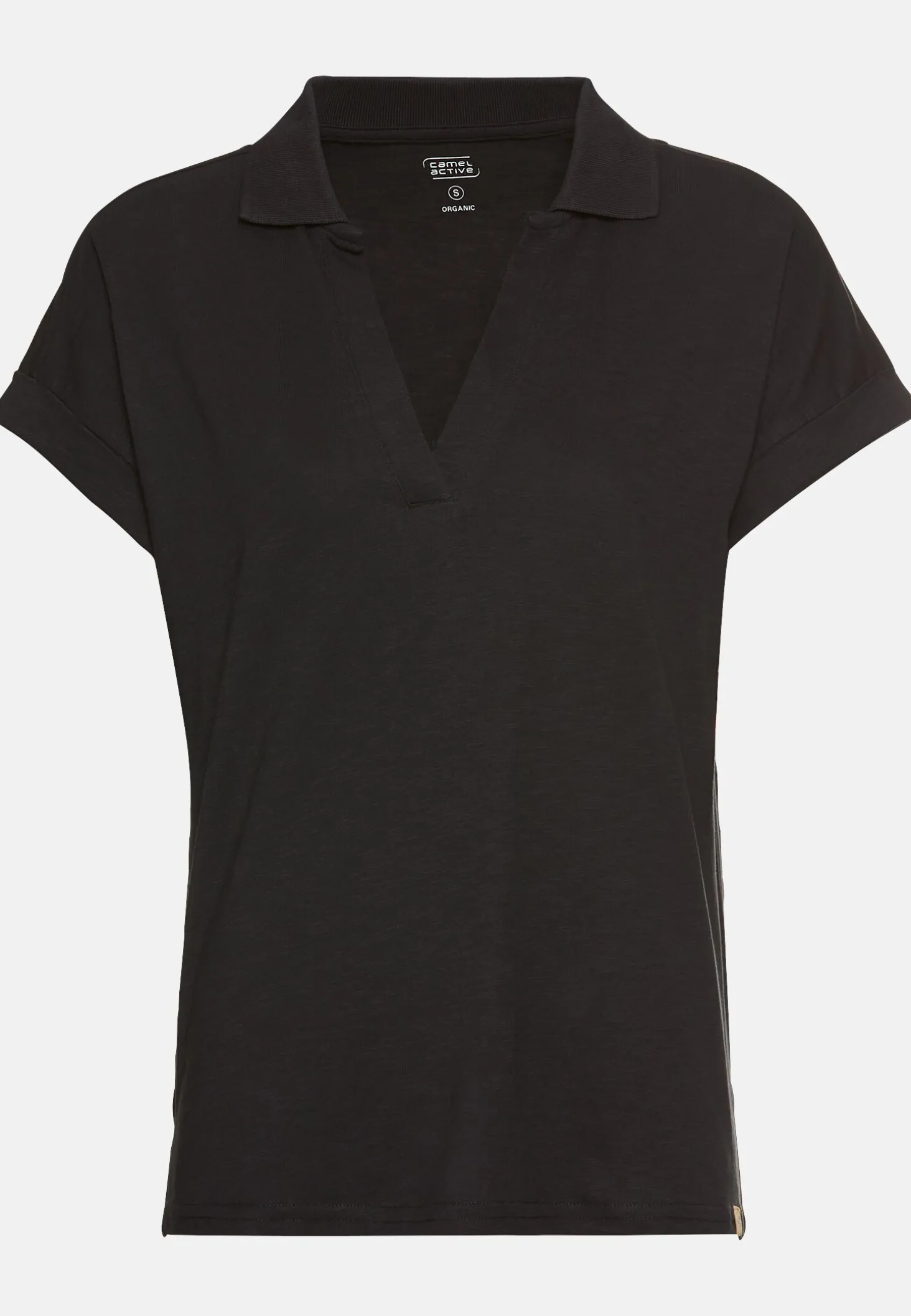 Kurzarmshirt mit Polokragen