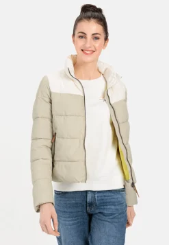 Kurze Pufferjacke aus recyceltem Polyester