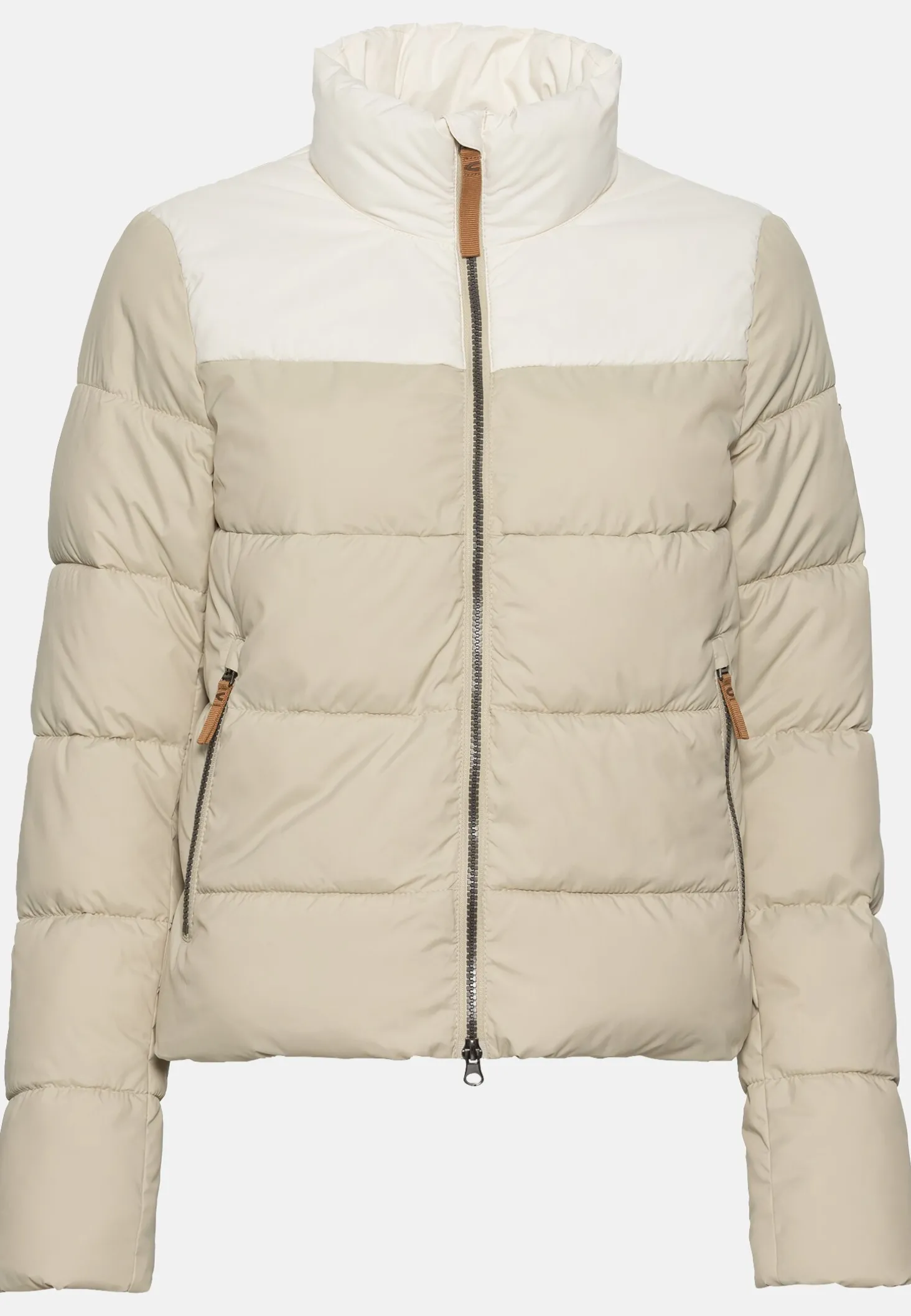 Kurze Pufferjacke aus recyceltem Polyester