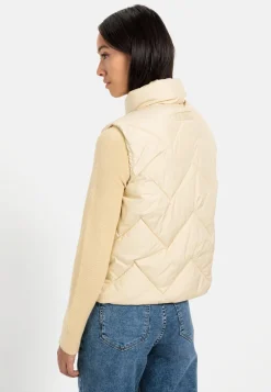 Kurze Steppweste aus recyceltem Polyester