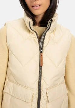 Kurze Steppweste aus recyceltem Polyester