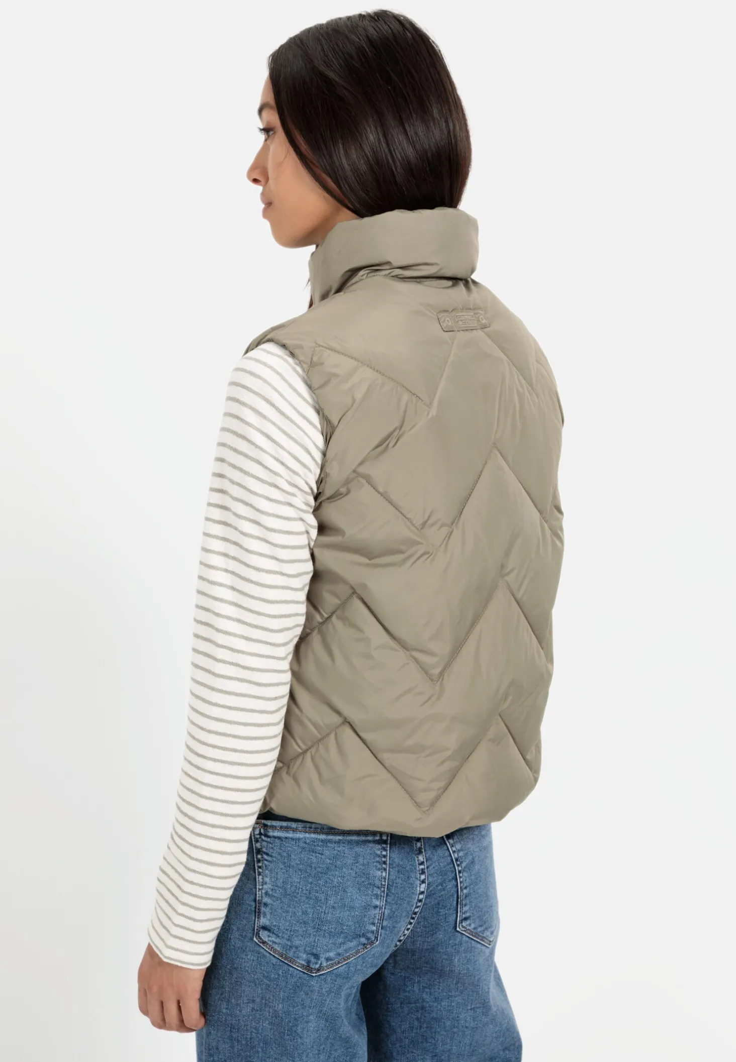 Kurze Steppweste aus recyceltem Polyester