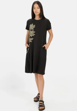 Kurzes T-Shirt-Kleid mit Blumenprint