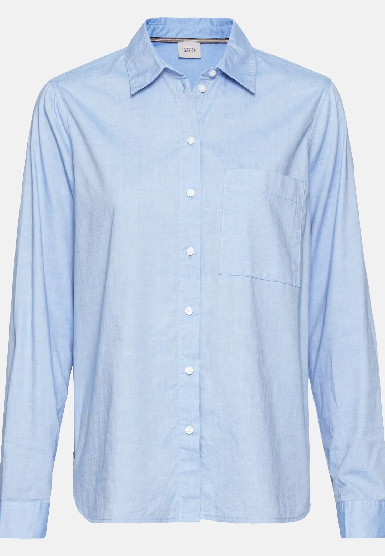 Langarm Bluse aus reiner Baumwolle