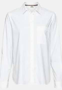 Langarm Bluse aus reiner Baumwolle
