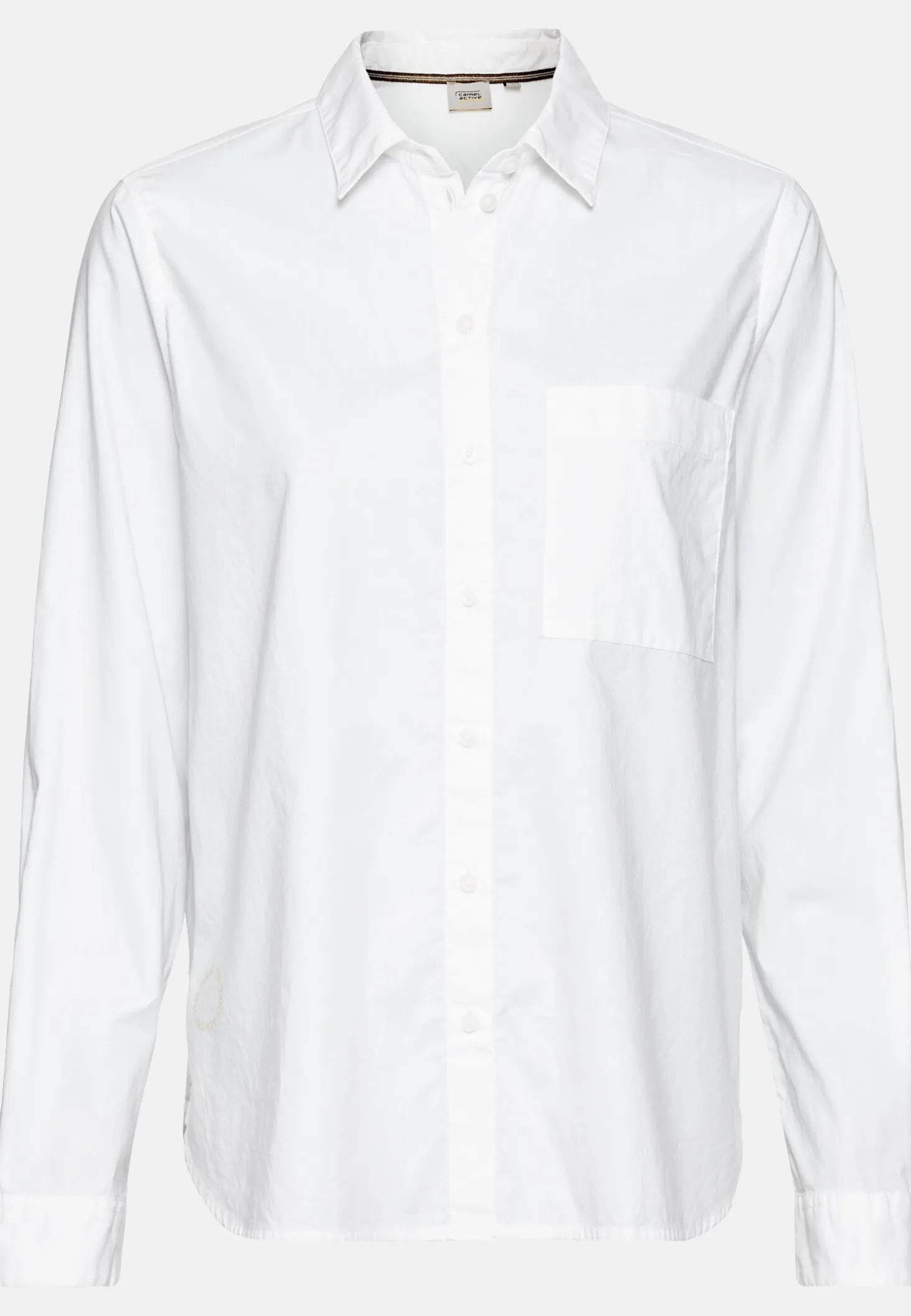 Langarm Bluse aus reiner Baumwolle