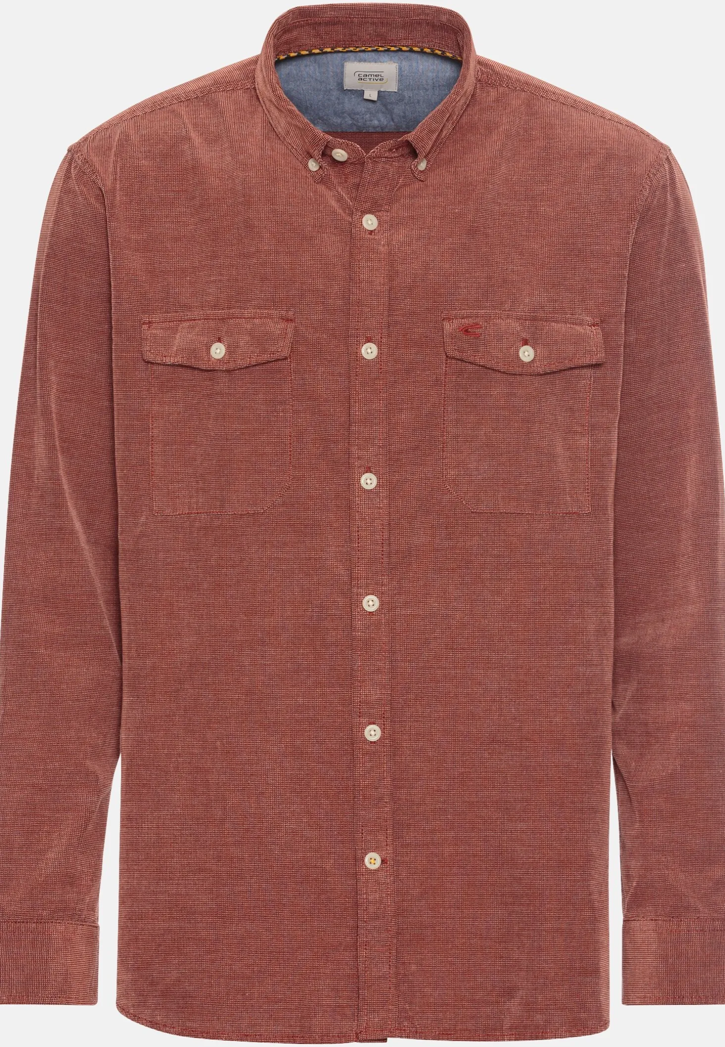 Langarm Hemd in Regular Fit aus Cord