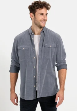 Langarm Hemd in Regular Fit aus Cord