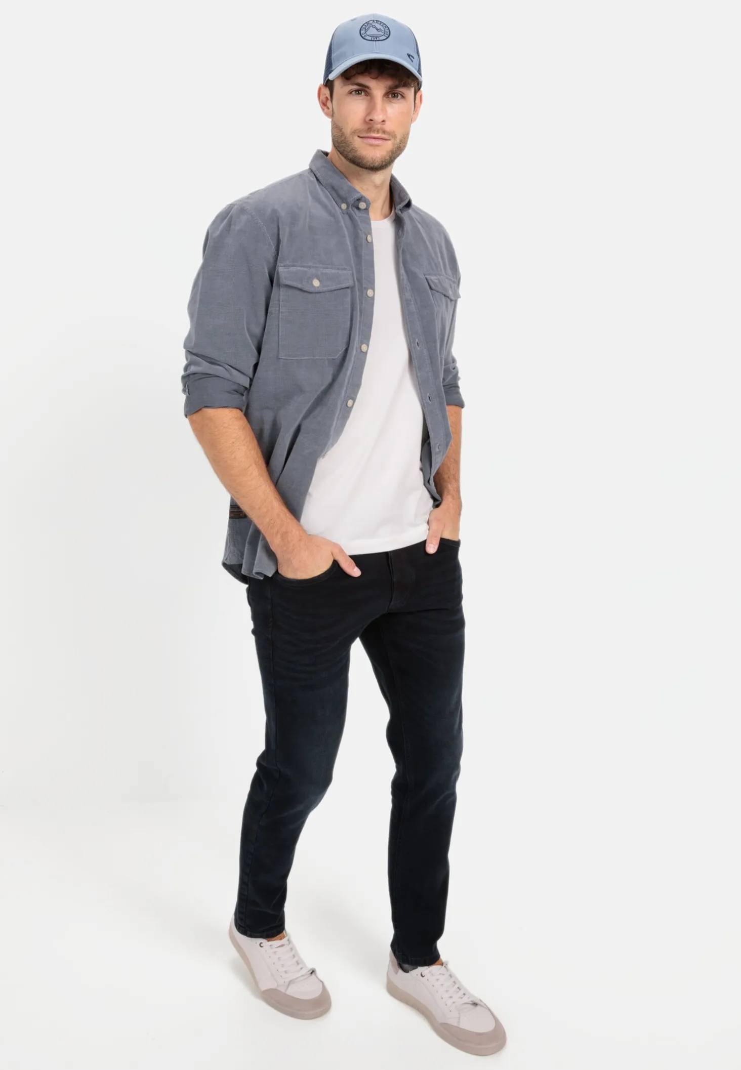 Langarm Hemd in Regular Fit aus Cord