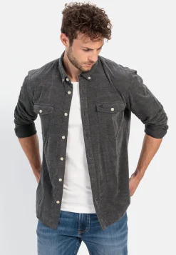 Langarm Hemd in Regular Fit aus Cord