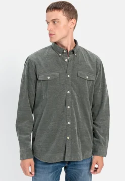 Langarm Hemd in Regular Fit aus Cord