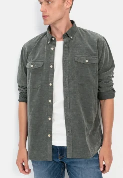 Langarm Hemd in Regular Fit aus Cord