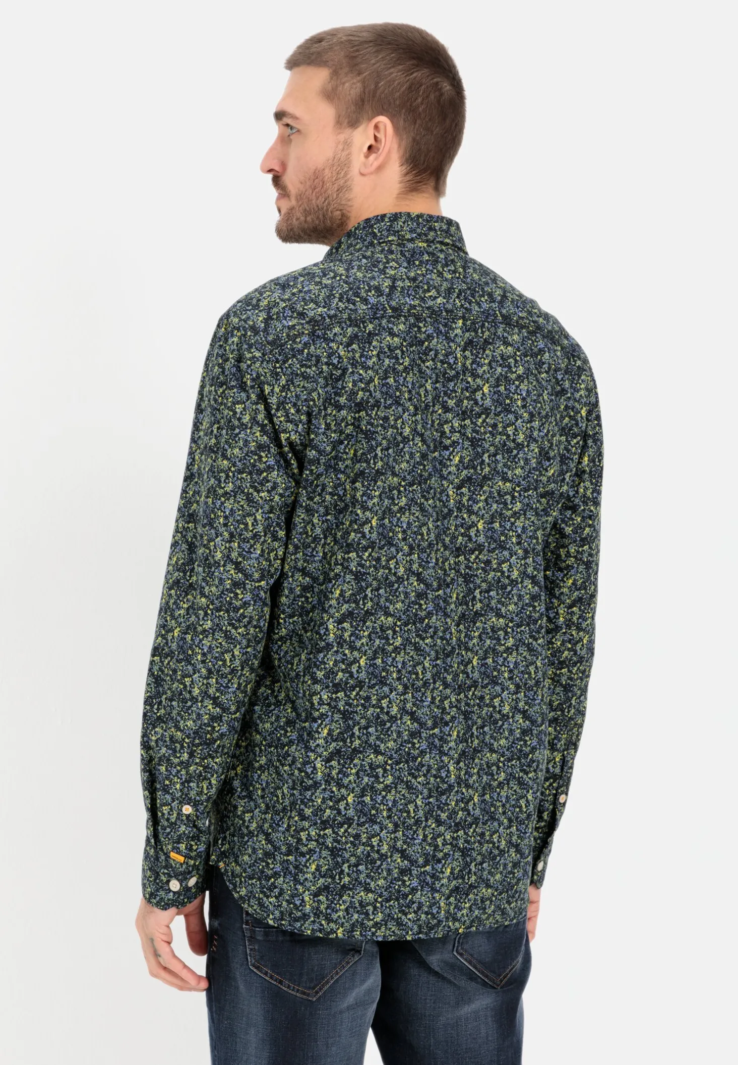 Langarm Hemd mit Allover-Print