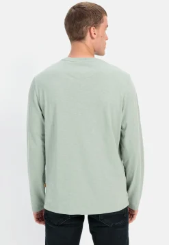 Langarm Henley aus reiner Baumwolle