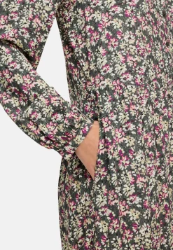 Langarm Kleid aus reiner Viskose