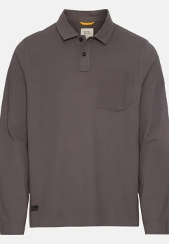 Langarm Poloshirt aus reiner Baumwolle