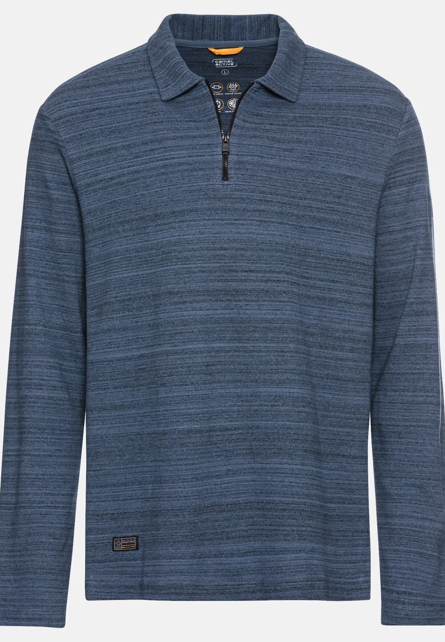 Langarm Poloshirt mit Cooling Effekt