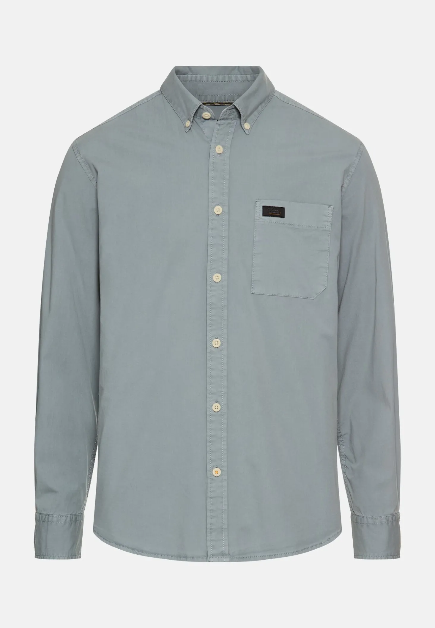 Langarm Shirt mit Button-Down Kragen
