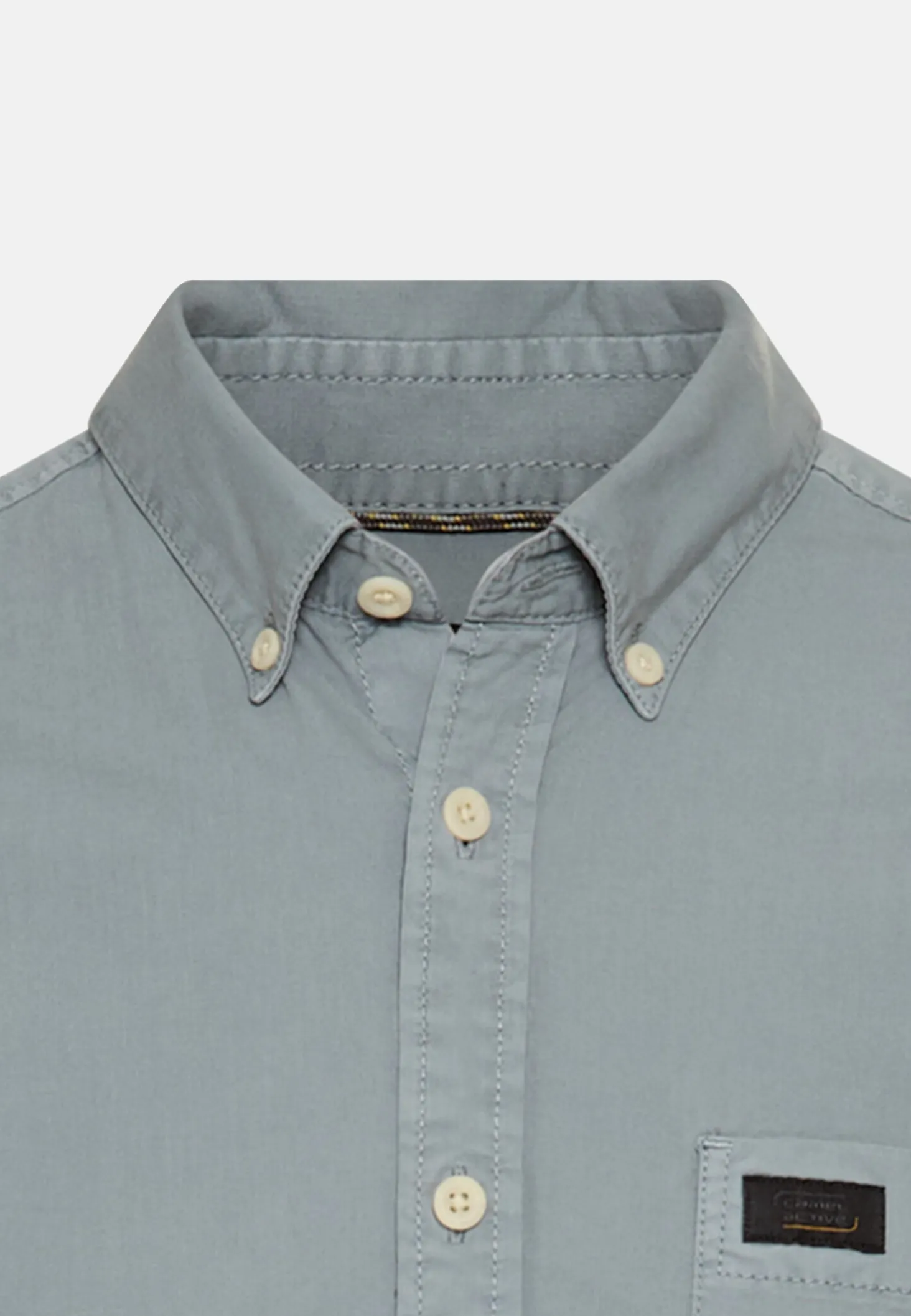 Langarm Shirt mit Button-Down Kragen