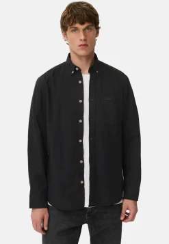 Langarm Shirt mit Button-Down Kragen