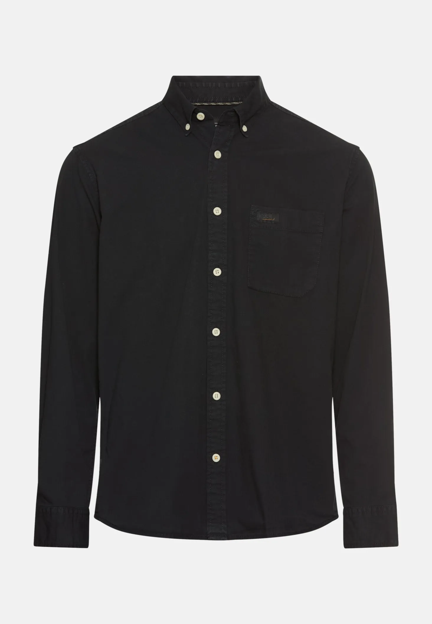 Langarm Shirt mit Button-Down Kragen