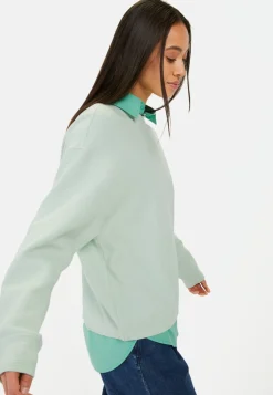 Langarm Sweatshirt aus reiner Baumwolle
